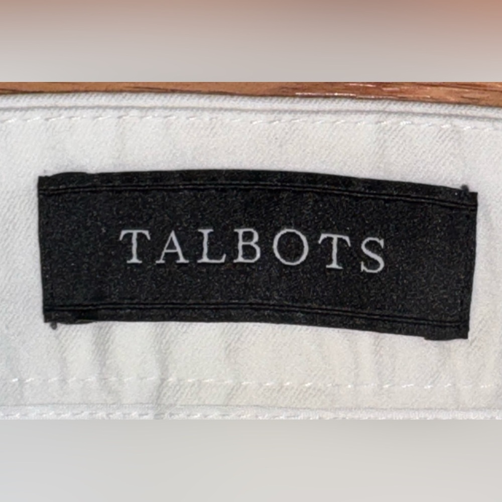 Lot 3 Talbots Chatham Ankle Pants Women’s 10 Curvy Beige White Stretch Side Zip - Picture 4 of 16